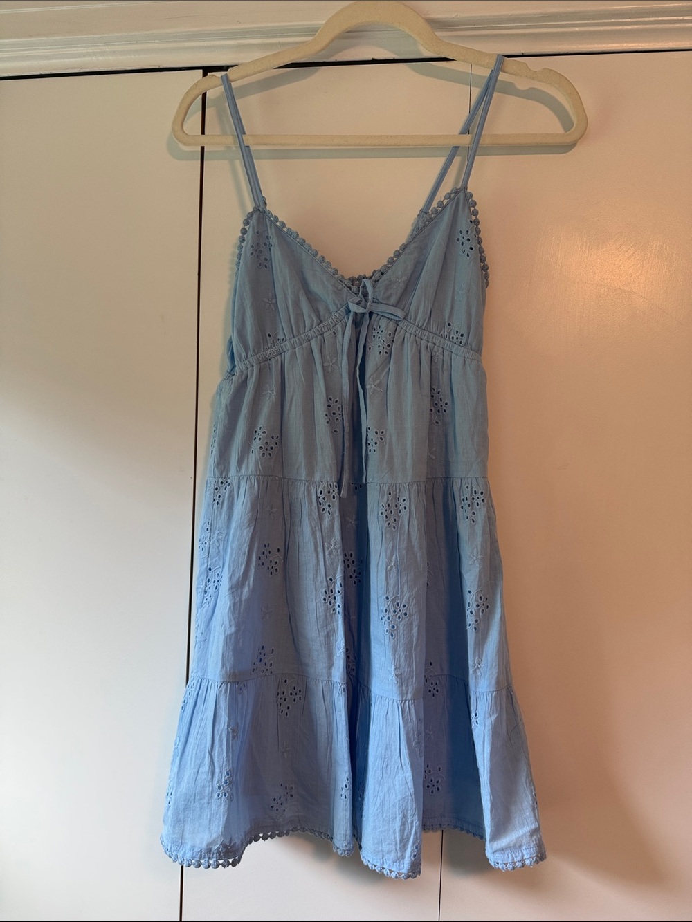 Blue eyelet sundress